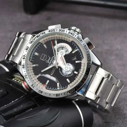 2024 Chronograph Luxury Men Tag Watch Quartz Chronograph Watches Multipliers Classic Steel Tape Multifonction Chronograph Automatic Tag Heure Watch 857