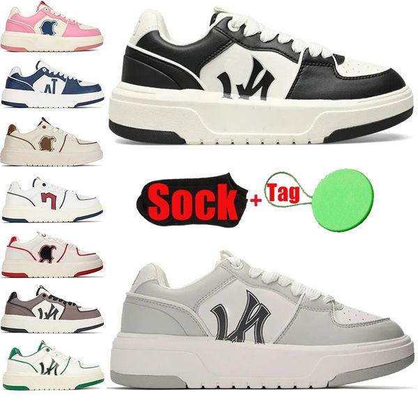 2024 Chunky Liner Low Designer Chaussures pour hommes Femmes Mode Luxe Cuir Noir Blanc Golden Platform Sole Baskets Lace Up Casual Work Out DH Gate Formateurs