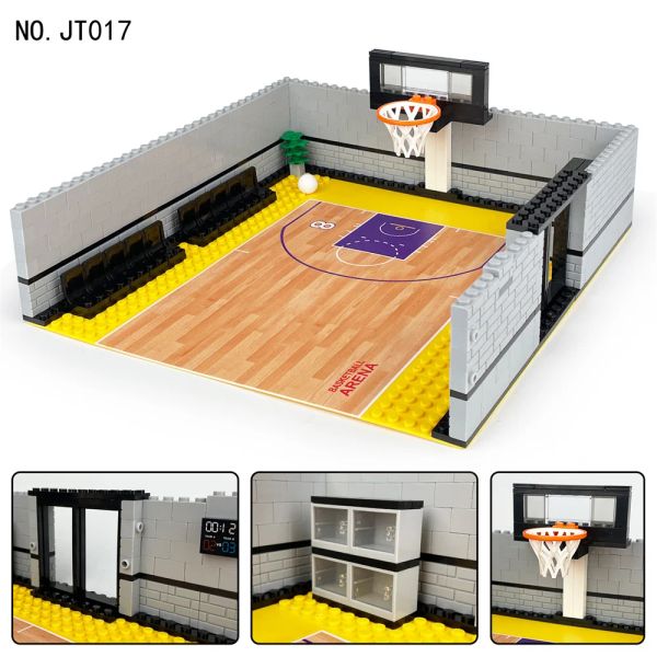 2024 City Creativity Basketball Court Basketball Star Modèle Blocs Building Bricks Bricks Children's Toys Gift