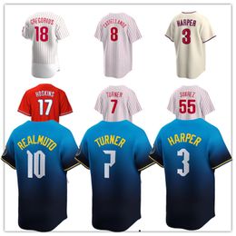 2024 CITY Custom Baseball Jerseys Men Women Youth Kids 7 Trea Turner 8 Nick Castellanos 16 Brandon Marsh 19 Cristian Pache 18 Johan Rojas 12 Kyle Schwarber