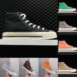 2024 Classic Canvas Casual Shoes Men Women Designer Sneakers Platform Platform Sneaker All Star 70 Ox Optical White Hi Black Pergment Fashion Entrenadores para mujeres