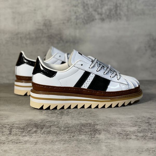 2024 CLOT x originaux Superstar par Edison Chen Blanc Cristal Sable Patins Chaussures pour Hommes Blanc Noir Chaussure De Skate Femmes Sneaker 36-45