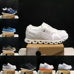 Envío gratis 2024 Cloud 5 zapatos para correr de diseño todo negro sin teñir perla blanca llama OnColuds 5 Surf Cobble Glacier Grey para hombre para mujer entrenador zapatilla de deporte tamaño 36-45 con caja