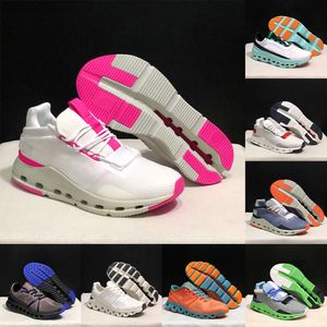 2024 Cloud nova Pearl White Dames OnCloud schuimontwerper Casual schoenen Heren Tennisplatform Sneakers Run Pink Clouds Monster Shoe White Black Sports Trai