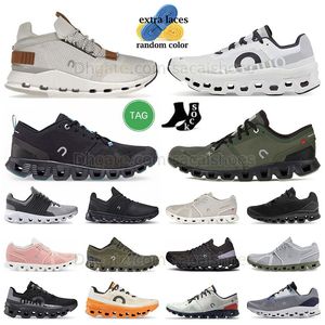 2024 Cloudmonster Tennis Shoe Clouds rose et blanc Cloudsurfer Chaussures de course Flats Sneakers OC Womens Cloud x 3 All White Black Black and White Cloudvista Trainers