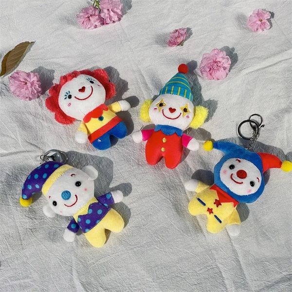 Porte-clés mignon de cirque de dessin animé Clown, pendentif de sac à dos en peluche, poupée pour enfants, 2024