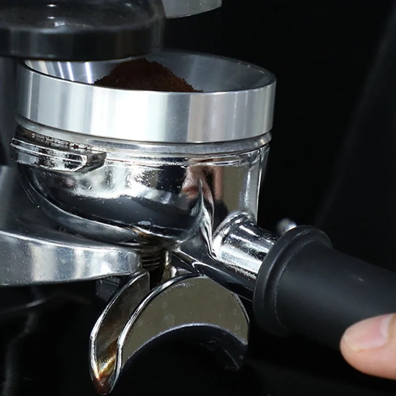 2024 anillo dosificador de café distribuidor de aluminio café hecho a mano 51/53/54/58mm accesorios de café Tamper de café