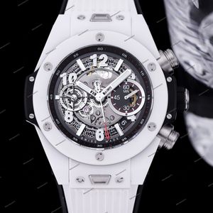 2024 Kleurrijk keramiek horloge Heren luxe automatisch horloge Mechanisch horloge 45 mm designer horloge Klassieke saffier rubberen band met keramische vouwsluiting