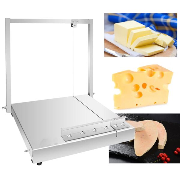 Cortadora de queso comercial, alambre de acero inoxidable, cortador de queso, tabla de cortar mantequilla, máquina para hacer hoja de postre, 2024