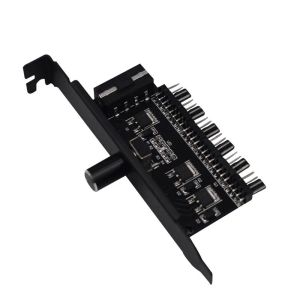 2024 Computer Châssis Fan Vaxe Control Control 4 Pin Speepless Speed Speed Radiator Speed Controller Accessoires d'ordinateurs pour le châssis