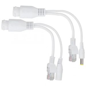 2024 Connecteurs d'ordinateur DC Jack 12V Power Over Ethernet Passive Adapter Cable Cable Splitter Injecteur Imperméable Câble informatique