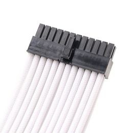 2024 Computerverlengskabelkit 18AWG ATX 24P/CPU4+4P/GPU6+2P Power Cable Kits mannelijk tot vrouwelijk verlengsnoer - voor computerverlenging