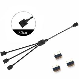 2024 Cable de placa base de computadora RGB Cable síncrono de 12V de 4 pines TCABLE 5V Argb 3 pines Culla para ASUS GIGABYTE MSI RGB FUSION PARA ASUS