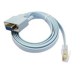 2024 Console Kabel RJ45 Ethernet Naar RS232 DB9 COM-poort Seriële Vrouwelijke Routers Netwerk Adapter Kabel voor Cisco Switch Router