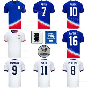 2024 Copa America USA Soccer 10 Christian Pulisic Jerseys 13 Alex Morgan 14 Haji Wright 4 Tyler Adams 5 Antonee Robinson Matt Turner Football Shirt Kits National Team