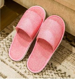 2024 Katoen Non-slip linnen wegwerp Disposable Guest Hospitality Home Hotel Slippers 800 64035