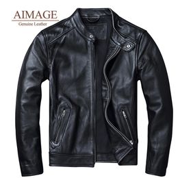 2024 veste en cuir de vachette hommes moto Biker printemps vestes en cuir véritable naturel de cuero véritable S-6XL PY043 240227