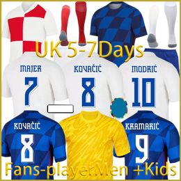 2024 CROACIA MODRIC MEN KIDS KIT UNIFORMS SOCCER MANDZUKIC PÉRICIC Kalinic24 25 Euro Cup Croatie Football Shirt Kovacic Rakitic Kramaric Jerseys National Petkovic