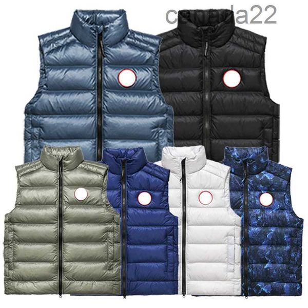 2024 Crofton Hoody Canadá Abrigo para hombre Gilet White Duck Down Chaqueta Moda Casual Invierno Calentador de cuerpo Chaleco para mujer Chalecos Chalecos Gilets Outwear cálido XSXXL 9XIZ 9XI N8I7