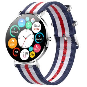 2024 CROSS-FEMER T8 Femelle Ultra-Thin Thin Smart Call Watch 1.3 -in Amol Screen Tente cardiaque Cadre de la fréquence d'hyperfré