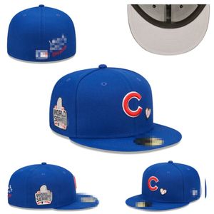 2024 Cubs C Lettre Capes de baseball Brand Men les plus récents Femmes Gorras Hip Hop Casquette Flat Fitted Hats H37-4.14