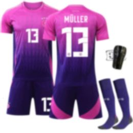 2024 Cup Football Suit allemand Away Powder Powder Number 13 Muller 8 Krostendoan Set