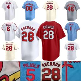 2024 Custom Baseball Jersey Walker Lars Nootbaar Nolan Arenado Stan Musial Adam Wainwright Paul Goldschmidt Albert Pujols Smith Contreras DeJong Herrera