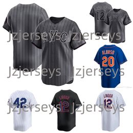 2024 Custom City Connect Pete Alonso Starling Marte Francisco Lindor Jacob Justin Verlander Carlos Correa Luis Guillorme Max Scherzer Brandon Nimmo Jerseys