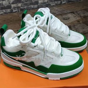 2024 Fashion Custom Classic Luxury Mens Femmes Chaussures de course Chaussures Lovers White Trainer Designer Sneakers Printing Low-Top Green Rouge noir blanc respirant 36-45 x30