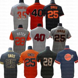 2024 Custom Jung Hoo Lee Baseball Jersey Flores San Francisco David Villar Webb Conforto Estrada Lamonte Wade Jr. Sabol Giants Yastrzemski Posey Size S-4XL