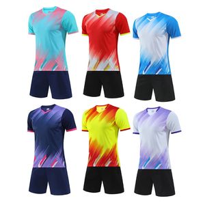 2024 Men de coutume Kids Soccer Jersey Set Séchage rapide Men respirant Men 2 pièces Training Football Uniforme 240416