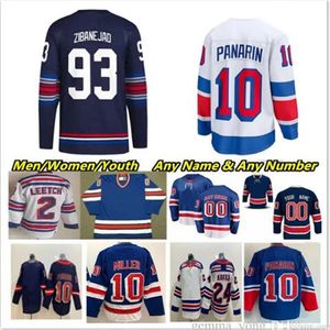 2024 Aangepaste nieuwe NYR Stadium Series Hockey Jersey Artemi Panarin Chris Kreider Vincent Trocheck Mika Zibanejad Alexis Lafreniere Jacob Trouba Adam Fox Igor