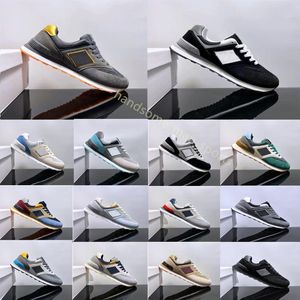 2024 Custom NN574 Chaussures hommes Femmes Casual Running Shoe BB574 Designer Sneakers Varsity Gold Shadow White Green Outdoor Sports Mens Trainers 36-45 B7