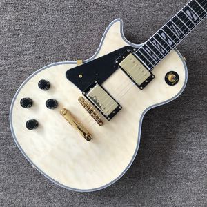 2024 Custom shop, Made in China, linkerhand Custom Hoge Kwaliteit Elektrische Gitaar, Ebbenhouten Toets, Gouden Hardware, gratis Verzending