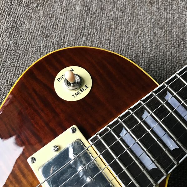 2024 Custom Shop, fabriqué en Chine, guitare électrique standard de haute qualité, touche, protection des médiators, matériel chromé, livraison gratuite