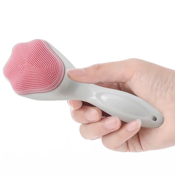 2024 Lindo gato Paw Silicone Face Manual Facial Facial Cleansing Cepillo Desmontaje de poro Blackhead de poro