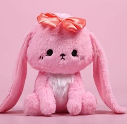 Poupée lapin à longues oreilles, jouets en peluche de dessin animé, cadeaux d'anniversaire pour enfants et filles, vente en gros, 2024