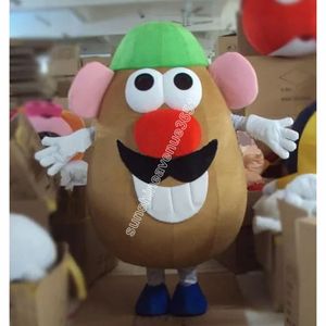2024 mignon M. Potato Head Mascot Costume Cartoon thème du personnage Carnival Unisexe Halloween Carnival Adults Birthday Party Fancy Ten et hommes femmes