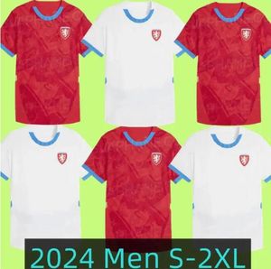 2024 Maillots de football de la République tchèque Mentils 24 25 NEDVED Novotny Poborsky Chytil Home Football Shirt Schick Hlozek Soucek Sadilek Lingr