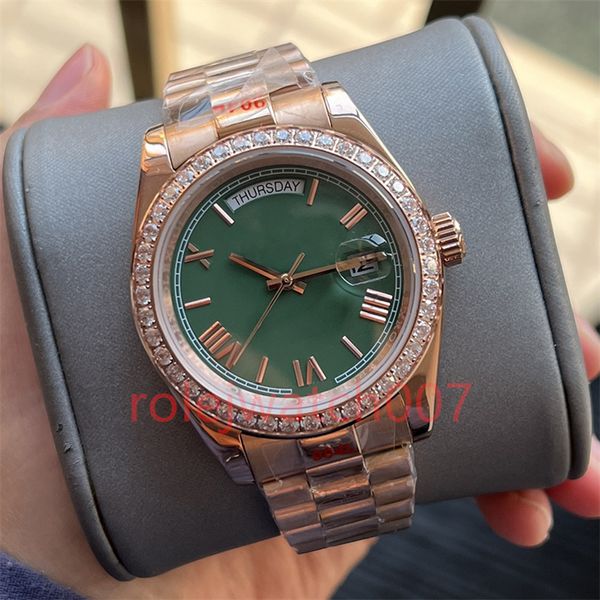 2024 DAY DATE MENSES MONTRES MACHINE AUTOMATIQUE 40 mm Lady 36 mm Femme Gol