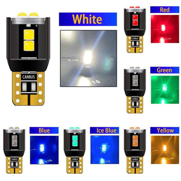 2024 Luces decorativas 2 piezas T10 W5w 168194 LED Canbus Interior del coche Luz de techo de lectura Marcador Lámparas de puerta Cuña Mapa de estacionamiento Bombillas de liquidación Super brillante