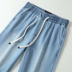Pantalon en Denim pour hommes, flambant neuf, en pur coton, décontracté, à jambes droites américaines, 2024