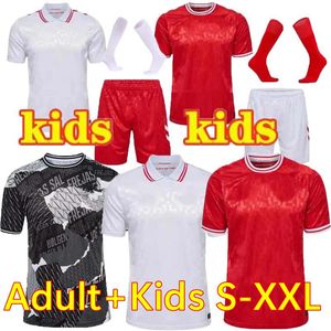 2024 Danemark Soccer Jersey Euro Cup Team National Team Home Red Away White Eriksen Christensen Jensen Braithwaite Dolberg 24 25 Player Version Football Shirt Men Kid Kit