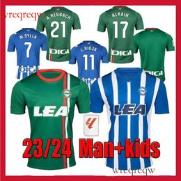 2024 Jerseys de football Deportivo Joselu Alaves Camisetas de Futbol 23 24 Edgar L.Rioja wakaso pere pons Lucas Lucas Football Shirt Men Uniforms Kits Kits