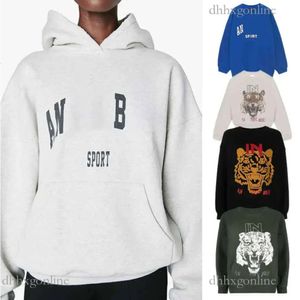 2024 Designer Anines Pullover Top Klassiek Letterborduurwerk aan de binnenkant Fleece Ronde Hals Bing Sweatshirt Lange Mouwen Hoodie Dames Ab Sport Losse Hoodies 668vvv