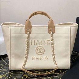 2024 Sac de designer Summer Hot Beach Sac Sac de mode Coton Lin Denim Grande capacité Sac à provisions Sac fourre-tout Sac à bandoulière Sac polyvalent