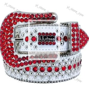 2024 Designer Belt Men Women BB Simon Belt luxe retro naaldgespanden 20 kleur kristal diamant bb riem 4835