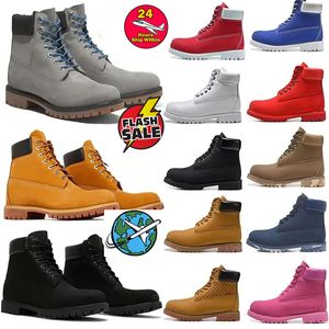 2024 Designer Boots Martin Booties Mens Dames Wheat Black Boot Boot Camo Browm Navy Blue Buiten Sports Sneakers wandelen wandelen over de knie