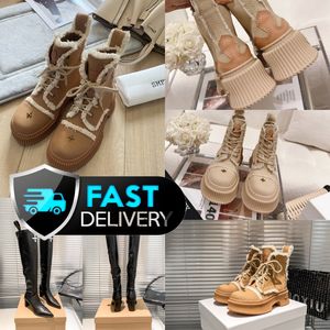 2024 Designer Boots Popular Trendy Women Booties Boot Luxe Soles Dames feest Dikke hiel maat 35-40 dikke wandeling smfk gai