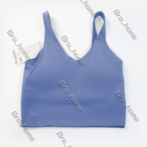 2024 Designer Brand ll Align Fashion Tob Top Vest U Bra Yoga Shirt Summer Luxury Fashion Sexy Womens T-shirt Solid Crop Tops Ventilate sans manche